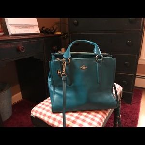 Coach  tote-teal